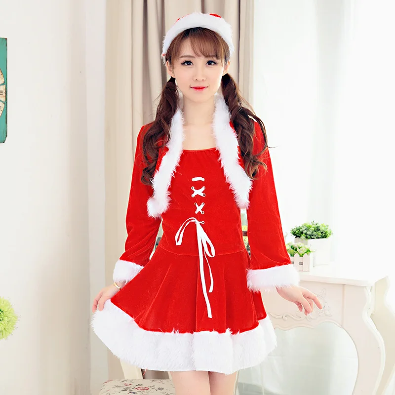 Рождественские костюмы для взрослых Санта-Клауса костюмированной вечеринки