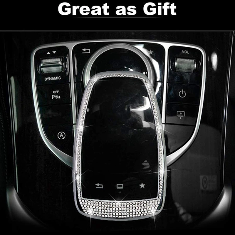 Яркий кристаллический интерьерный чехол-эмблема для Mercedes Benz E300L C200L C180L E C Class GLC W205