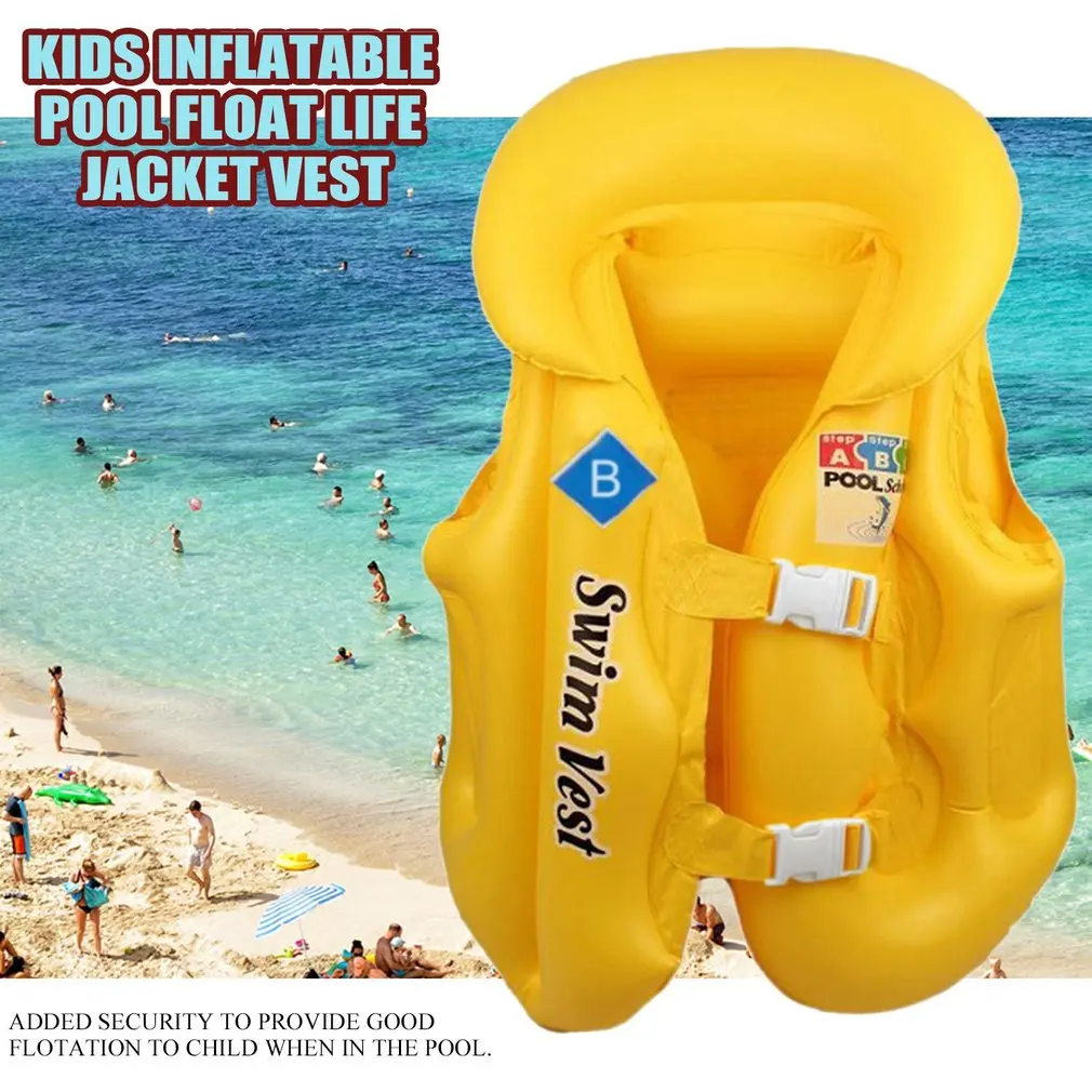 Детский надувной плавающий спасательный жилет для бассейна летняя пляжная