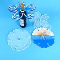 diy epoxy mold fan shaped wine rack silicone resin mold new mirror creative handmade household goods jewelry