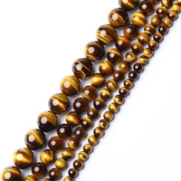 natural tigers eye loose beads semi finished diy bracelet necklace beads accessories jewelry