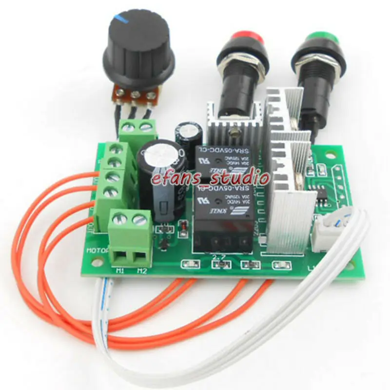 10A ШИМ CW/CCW контроллер скорости двигателя постоянного тока 6 в-30 в регулятор