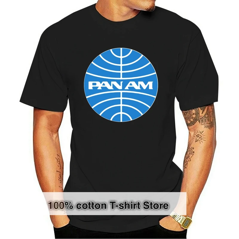 

Fashion Cool Men T shirt Women Funny tshirt Vintage Pan Am Airlines 1970 Customized Printed T-Shirt