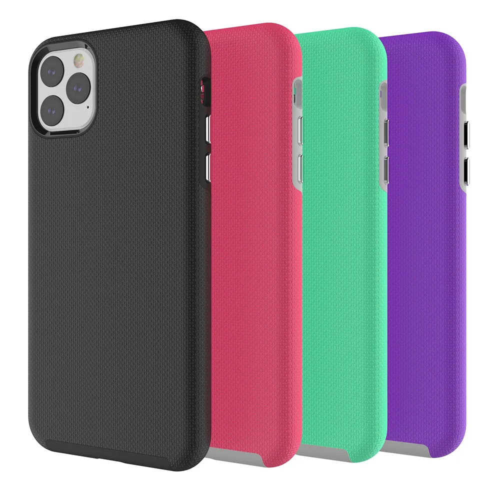 Для iPhone 11 Pro Max X XS Чехол-Броня TPU+ PC двухслойный противоударный чехол для телефона XR 5S 6S 6 7 8 Plus прочный нескользящий чехол