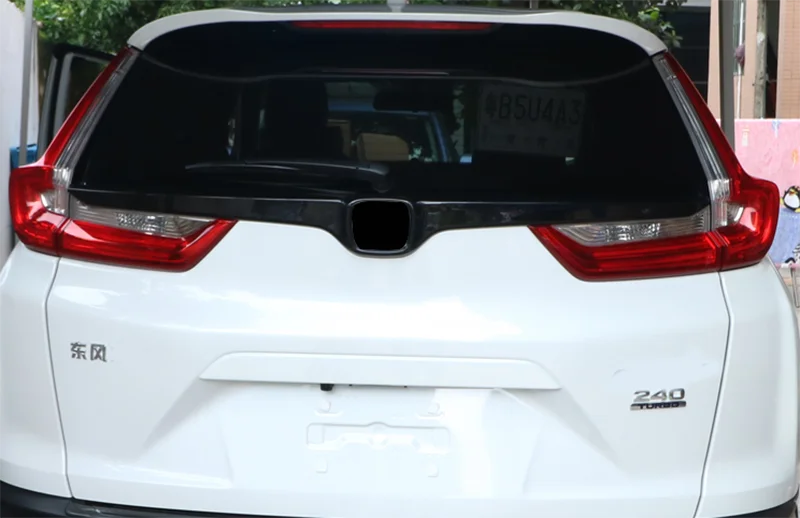 Глянцевый черный передний бампер из углеродного волокна решетчатая полоса