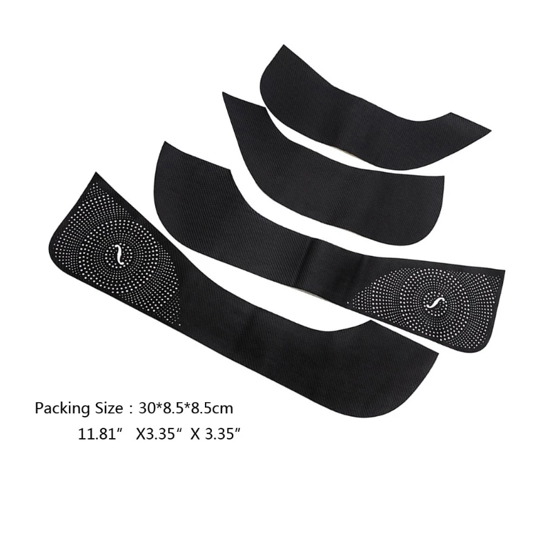 

4pcs Car Door Kick Sticker Anti-Dirty Protector Mat Pad Cushion Cover For Tesla Q39F