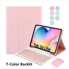 Case for Samsung Galaxy Tab S6 Lite 10.4 Wireless  Backlit Keyboard Teclado for Galaxy Tab S6 Lite Tablet Cover Funda