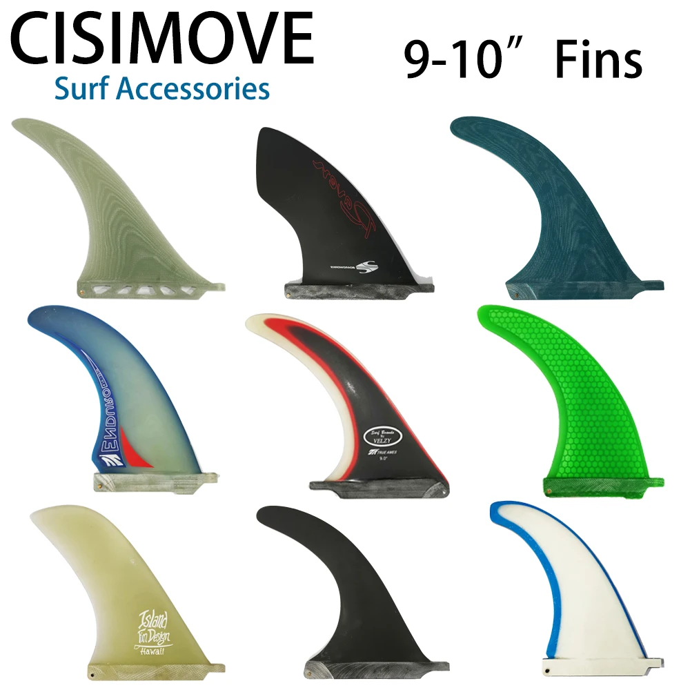 CISIMOVE от 9 до 10 дюймы стекловолокно центральный плавник для длинной доски