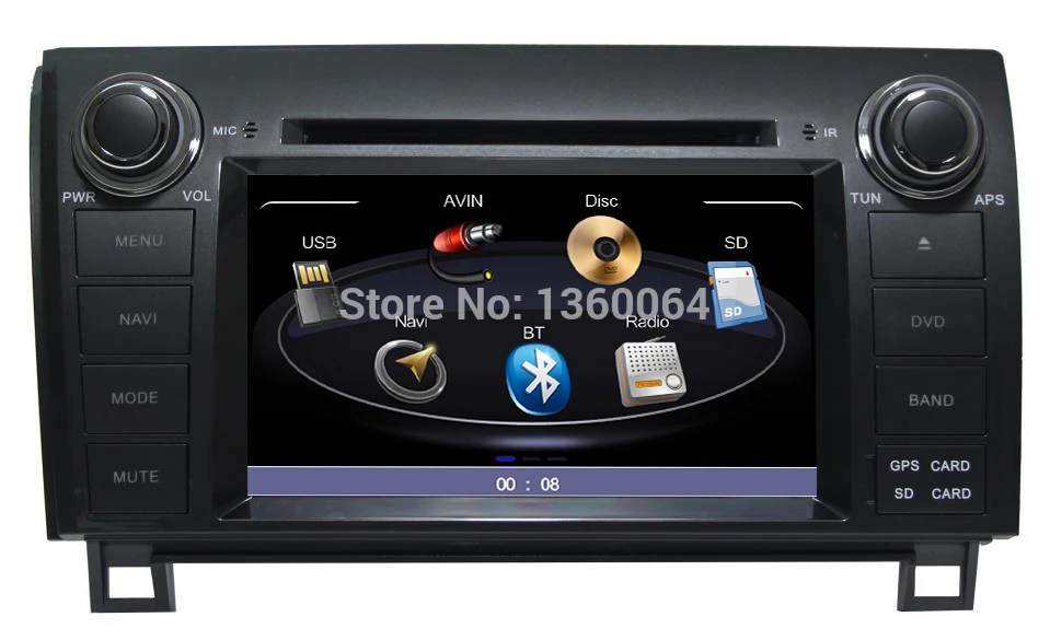 2 din 7&quot Car DVD GPS For Toyota Tundra Sequoia Navigation Multimedia System Audio Video Player Media Stereo Head Unit Autoradio |