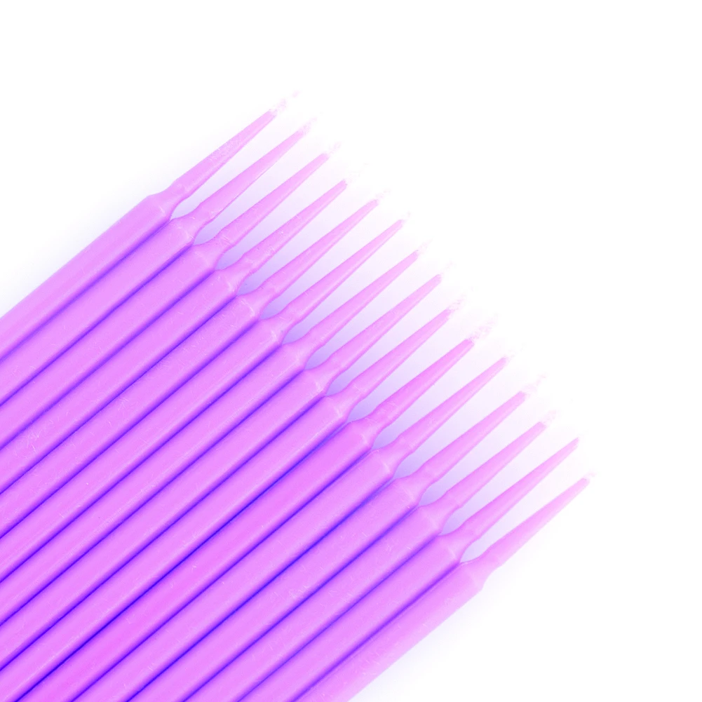 

100pcs Mini Eyelash Cotton Swab Bendable Makeup Micro Applicator Brush Stick Multipurpose Cosmetic Lip Applicator Makeup Tools