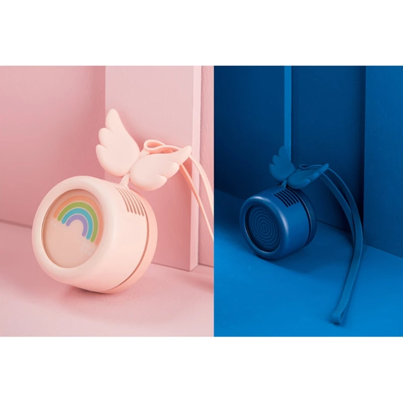 

Portable Hanging Neck Fan Mini Adjustable Air Cooling Fan Summer Travel Lanyard Handfree Cooler USB Fan