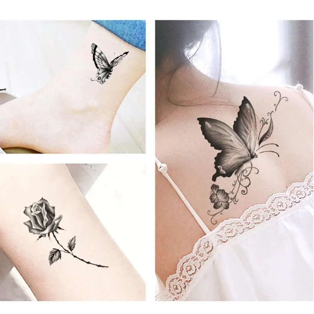 Мандала Лотос цветок татуировка Менди хна наклейки для рук Сексуальная Арабская