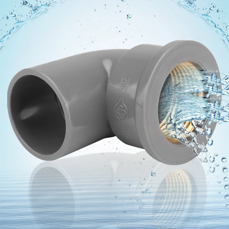 

PVC Connector 90Degree Water Supply Pipe Elbow H-quality Plastic Joint Garden Irrigation Water Pipe Fittings DN15 DN20 DN25