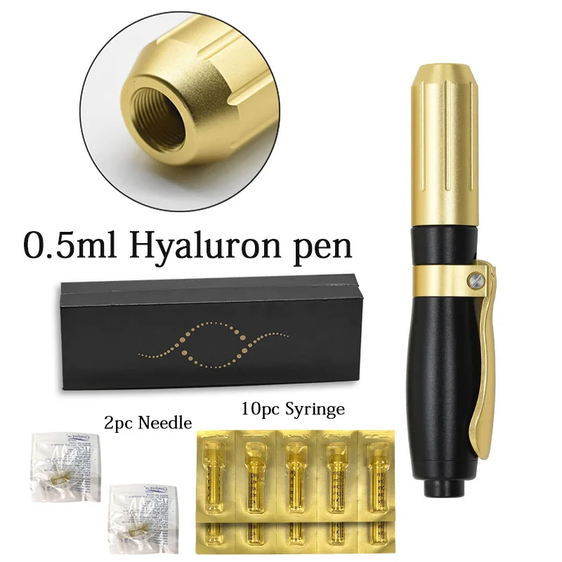 0.5ml Hyaluron Pen Без иглы инъекции гиалуроновая сыворотка ручка для против морщин водяной Мезотерапия пистолет гиалуроновая ручка высокого давления гиалуроновая ручка - Номер модели: 0.5ml Hyaluron Pen