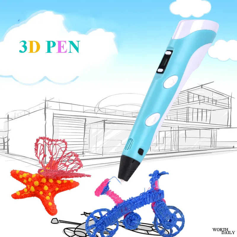 3D Ручка с 2 принтами DIY карандаш дети для рисования PLA нить детей образование