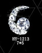HY-1213 10pcs 10 шт./лот, сплав нейл-арта 3d с плоской задней частью красочные бриллианты ювелирные изделия Стразы для ногтей Советы украшения - Цвет: HY-1213 10pcs
