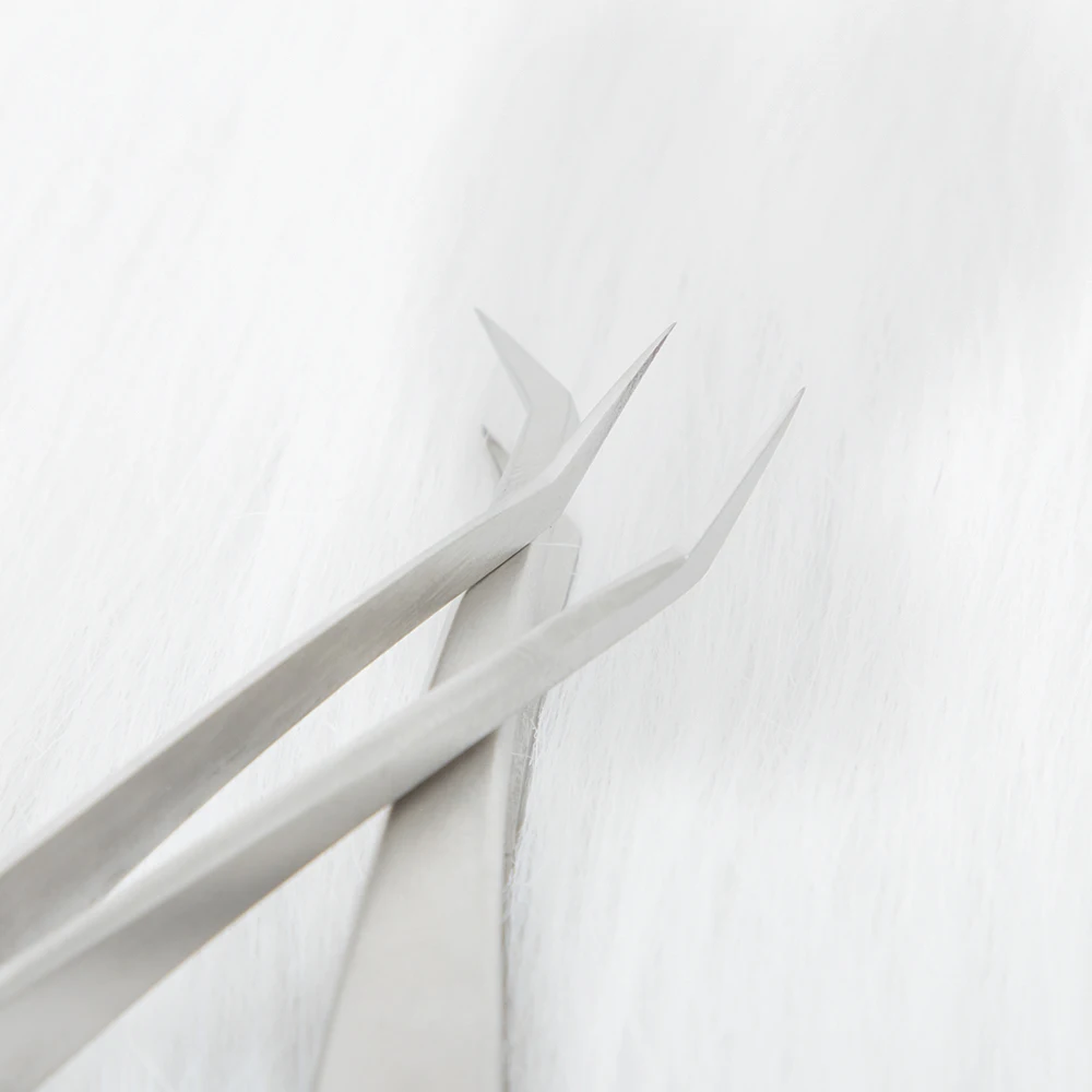 100% ультра точный Пинцет для ресниц из нержавеющей стали наращивания