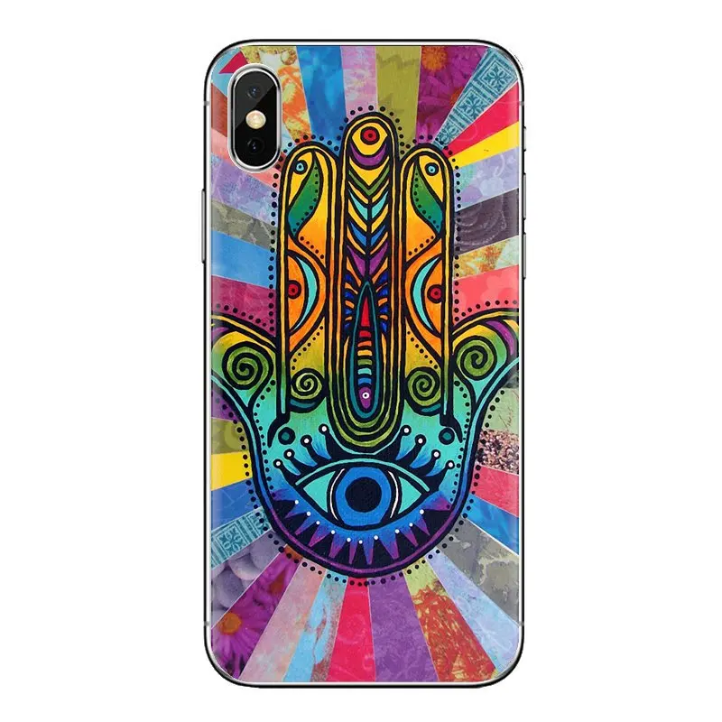 Чехлы Будда Хамса от дурного глаза Magic Иудаика для iPhone XS Max XR X 4 4S 5 5S 5C SE 6 6S 7 8 плюс