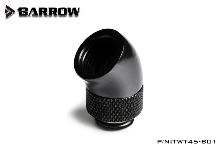 Адаптер Barrow TWT45-B01 для водяного охлаждения резьба G1 / 4 дюйма поворот на 45 градусов