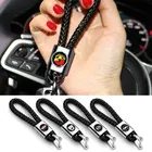 Автомобильный кожаный брелок для ключей, 3D чехол для ключей, подходит для Mazda, Porsche, BMW, Mercedes Benz AMG, Audi, Renault, Honda, MINI, Nissan, Suzuki