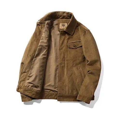 

2021 Spring Autumn New Corduroy Casual Jackets Men Coat Fashion Slim Fit Bomber Jacket Male Retro Outerwear Men Coats M-4XL E347