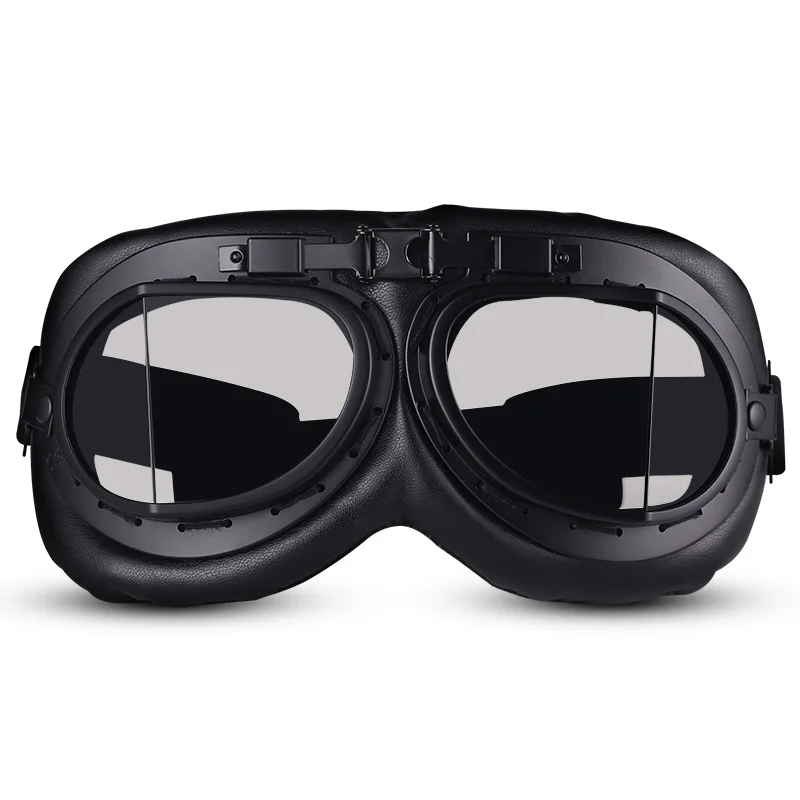 Винтажные мотоциклетные очки из искусственной кожи авиаторы в стиле ретро для