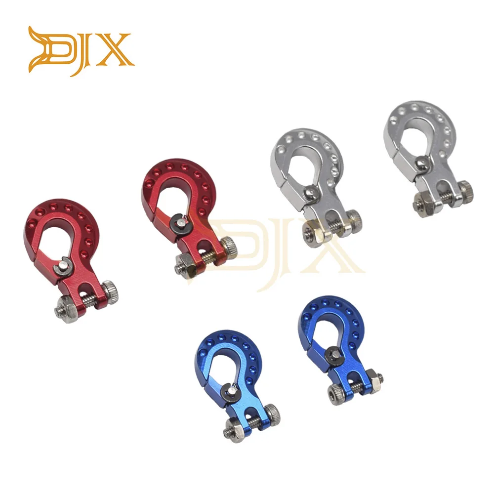DJX 2 шт. CNC алюминиевый буксировочный крючок для Axial Wraith SCX10 SCX10II D90 D110 TF2 Tamiya CC01 Traxxas TRX