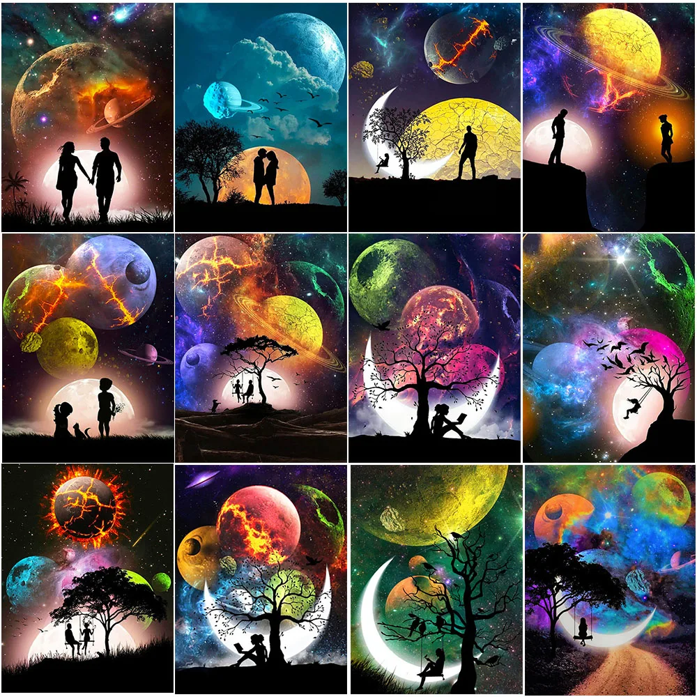 5D алмазная живопись полная круглая/квадратная стразы Вселенная мунтари Алмазная