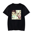 Повседневная футболка с круглым вырезом, Мэрилин Монро, Одри Хепберн, мужская хлопковая крутая футболка в стиле хип-хоп