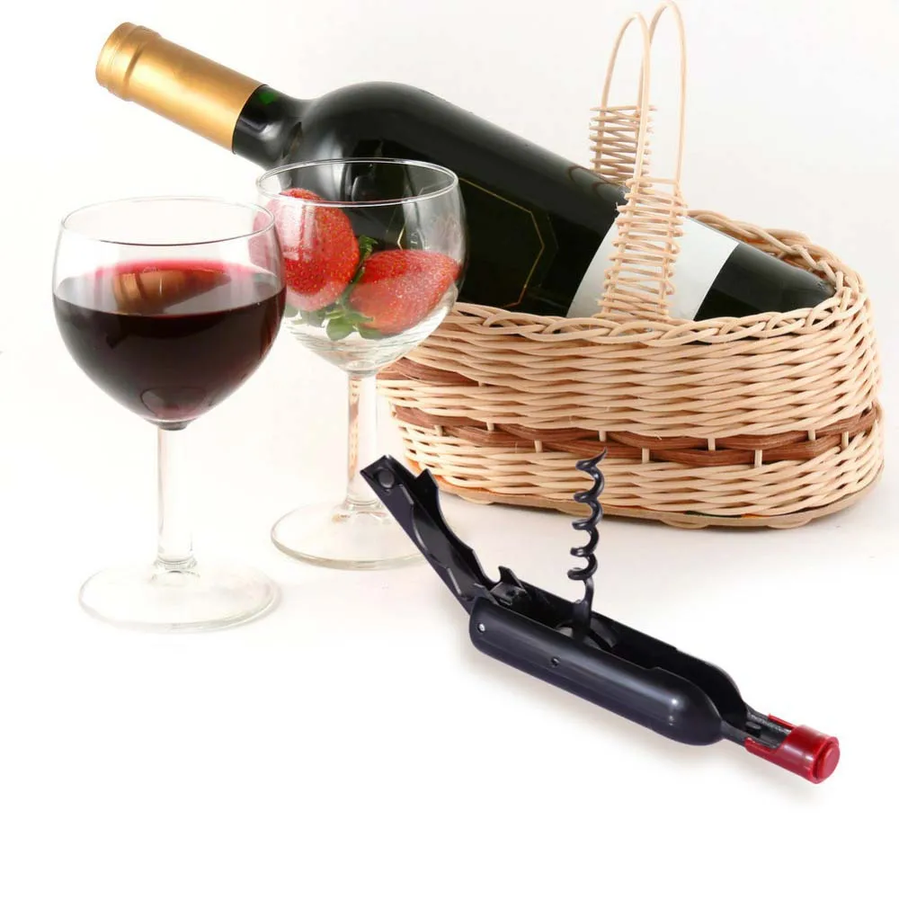 

1pcs Creative Wine Bottle Shape Stainless Steel Red Wine Opener With Magnet High Quanlity Portable Multifunction Bottle Openers
