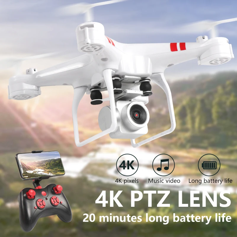 Квадрокоптер Новое поступление Ky101d Дрон с 4k анти-встряхивание головы Hd камера 200