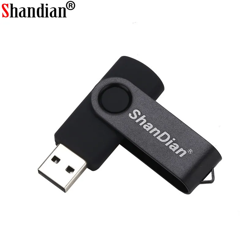Мини поворотный USB накопитель SHANDIAN флэш 64 ГБ 4 8 16 32 в подарок|swivel usb|swivel usb flash drivepen