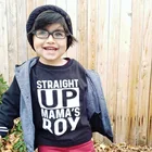 Футболка прямого кроя для мальчиков, малышей, с коротким рукавом, подарок на день матери