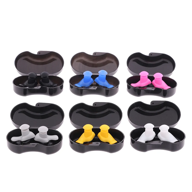 

1 Pair Swimming Earplugs Waterproof Soft Silicone Ear Plugs Ear Protection Reusable Music Earplugs Noise Reduction For Sleep