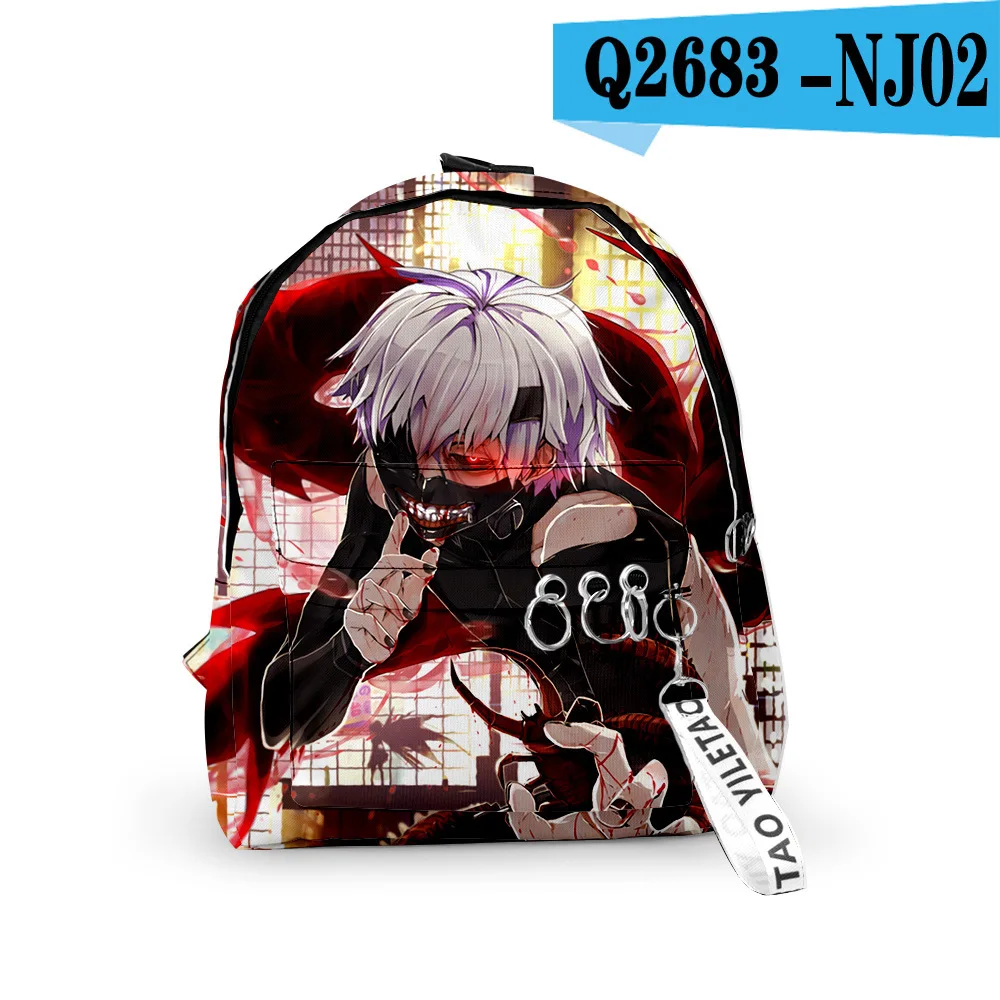 Токийский Гуль Kaneki Ken рюкзак школьные сумки для путешествий маленькие с лентой и