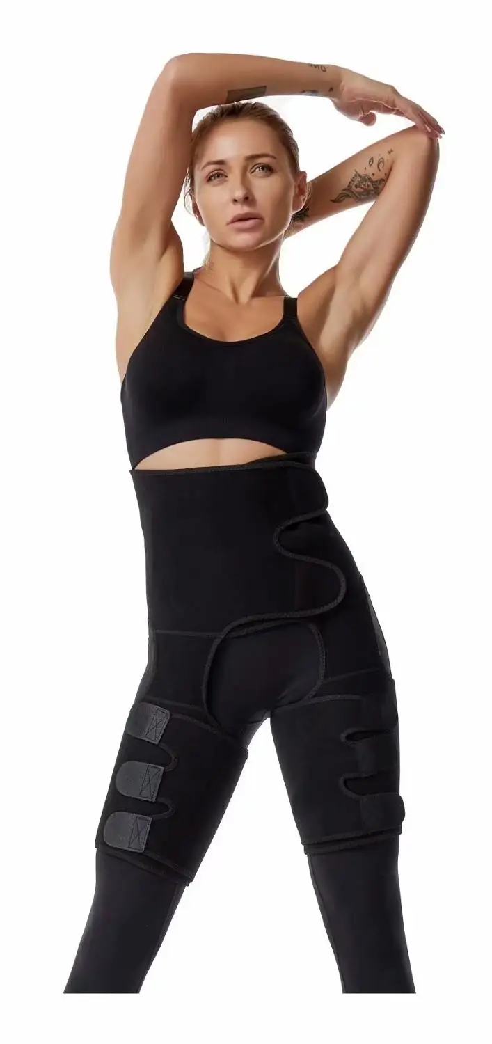 

YSD345 Neoprene Sweat Slim Thigh Trimmer Waist Trainer Leg Shapers Slender Slimming Belt Shapewear Muscles Band Weight Loss Body