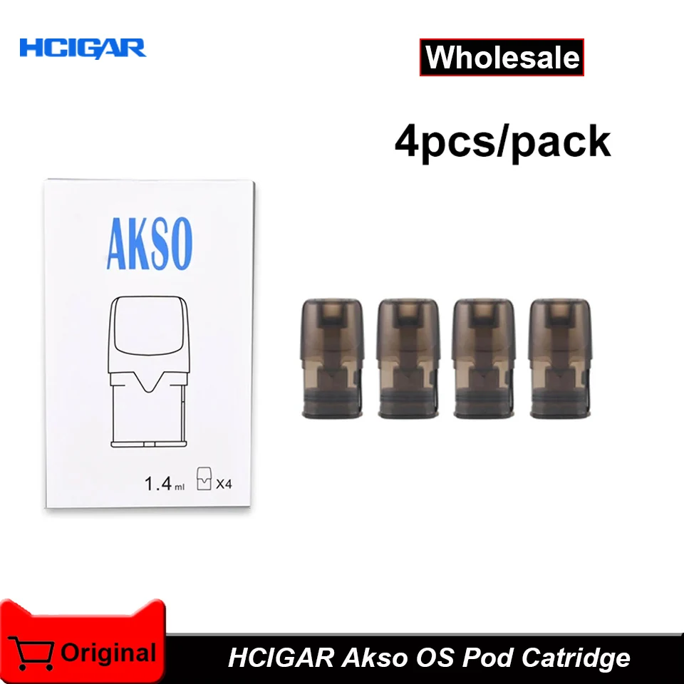Оригинальный многоразовый картридж HCIGAR Akso OS емкость 1 4 мл Емкость Ом для Kit -