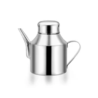 250ml stainless steel cruet vinegar container cooking leak proof restaurant seasoning silver easy clean oil dispenser with spout