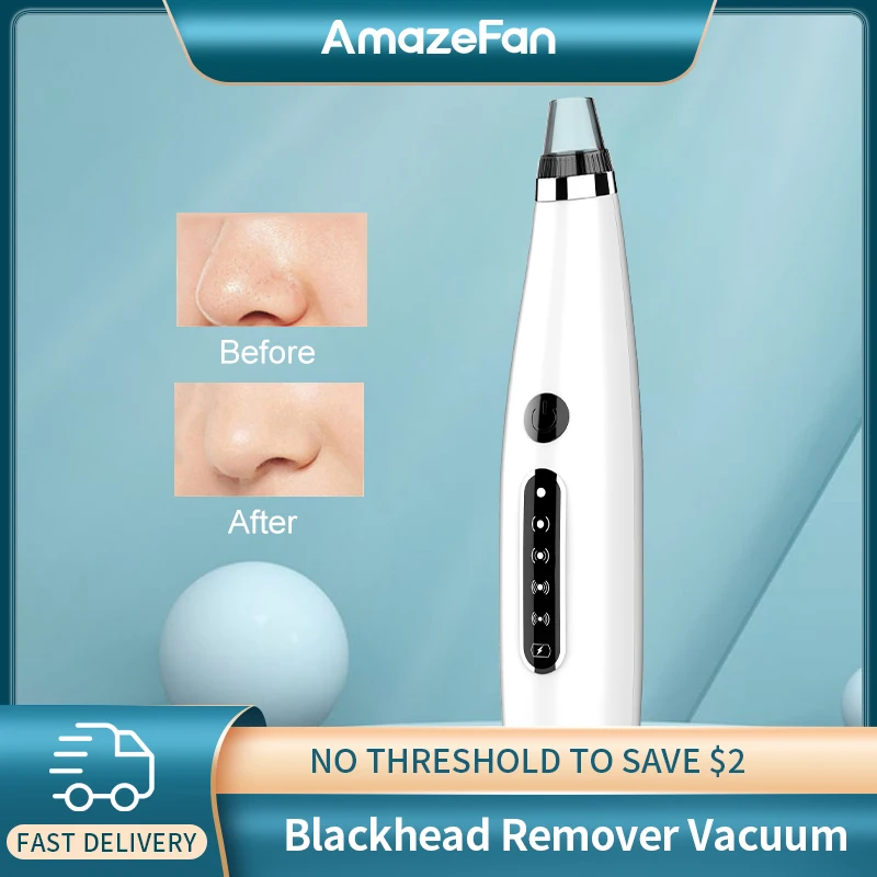 

AmazeFan Electric Microdermabrasion Vacuum Blackhead Remover Acne Pore Pimple Facial Beauty Black Dot Deep Cleaner Skin Care