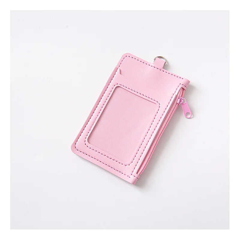 

Candy Color Leather Bank Credit Card Holder Wallet Men Women ID Card Holder Slim Business Card Case Wallets Purse