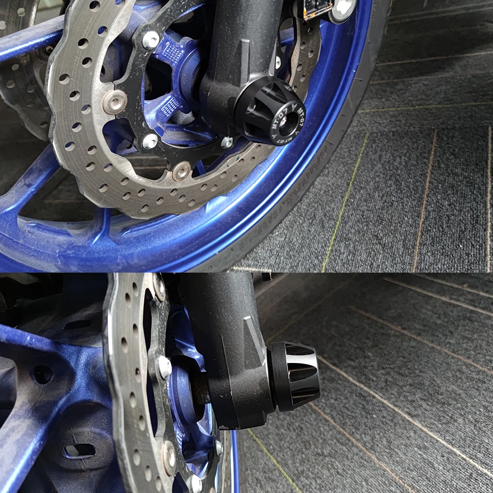 Для Yamaha MT-07 MT07 FZ07 2017 2018 2019 2020 Φ MT09 FZ09 Передние Задние ползунки оси вилки заднего