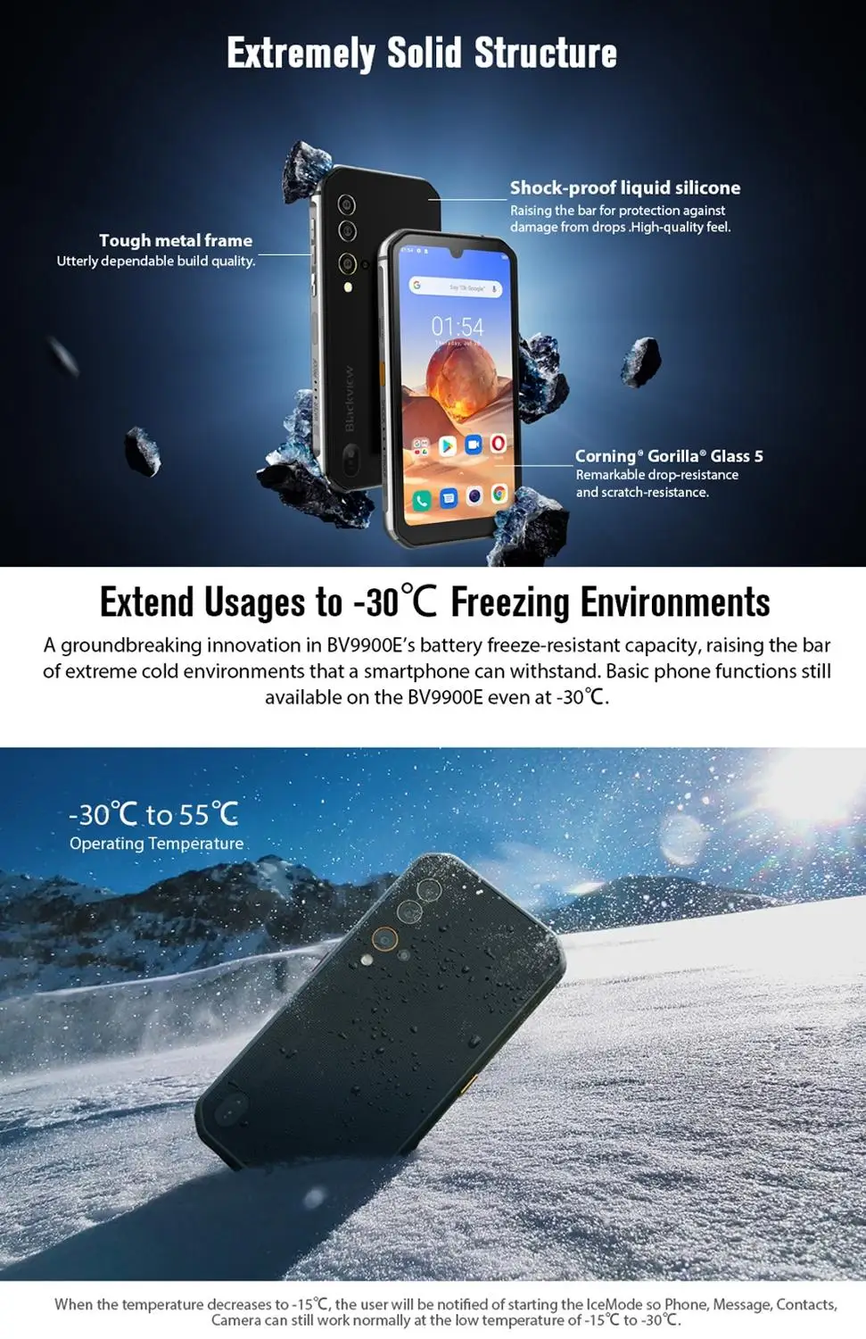 Blackview BV9900E Helio P90 Octa Core 6 ГБ 128 5 84 &quotFHD + безрамочный экран с IP68 Водонепроницаемый