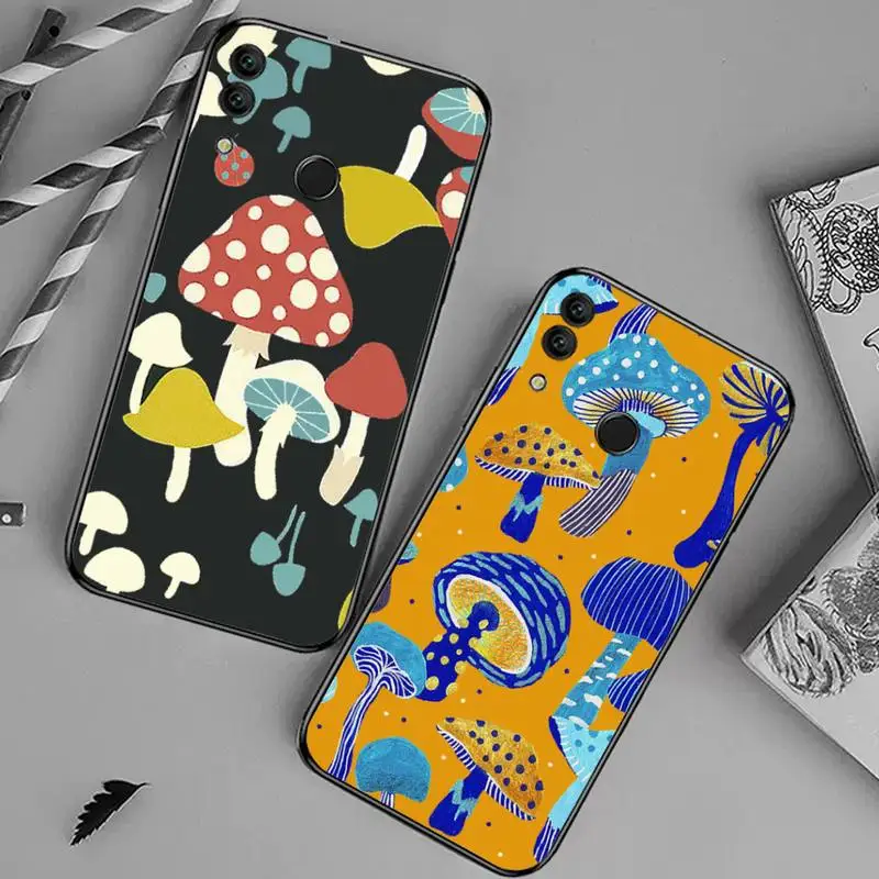 

Cactus and Mushrooms Elegant Phone Case For Huawei honor Mate 10 20 30 40 i 9 8 pro x Lite P smart 2019 nova 5t