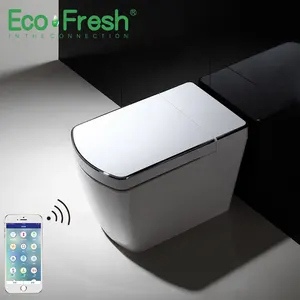 Автоматический датчик промывки Ecofresh, Электрический цельный умный туалет без резервуара