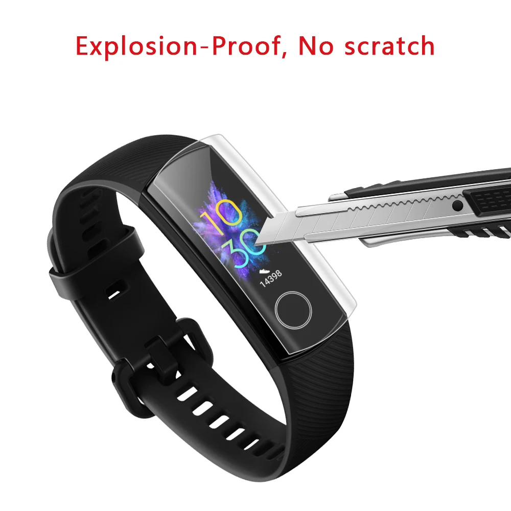 3 шт. прозрачная Гидрогелевая Защитная пленка для Huawei Honor Band 5 Ультратонкие