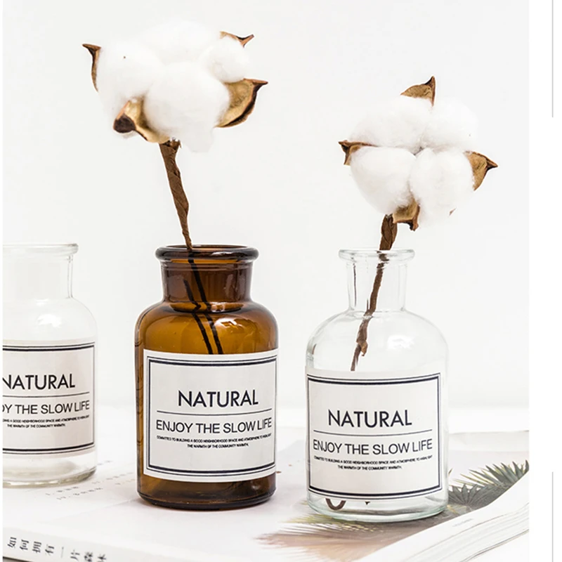 Скандинавские Инс креативные прозрачные коричневые травяные бутылки