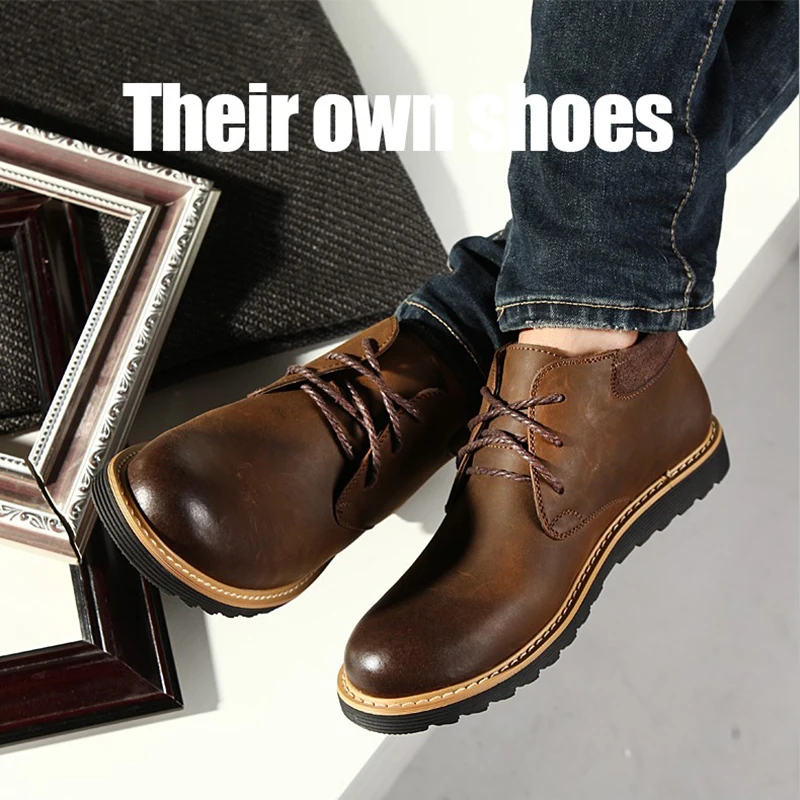 Hot Sale Men Boots High Quality Handmade Waterproof Footwear Winter Working New Comfortable Snow For Male |