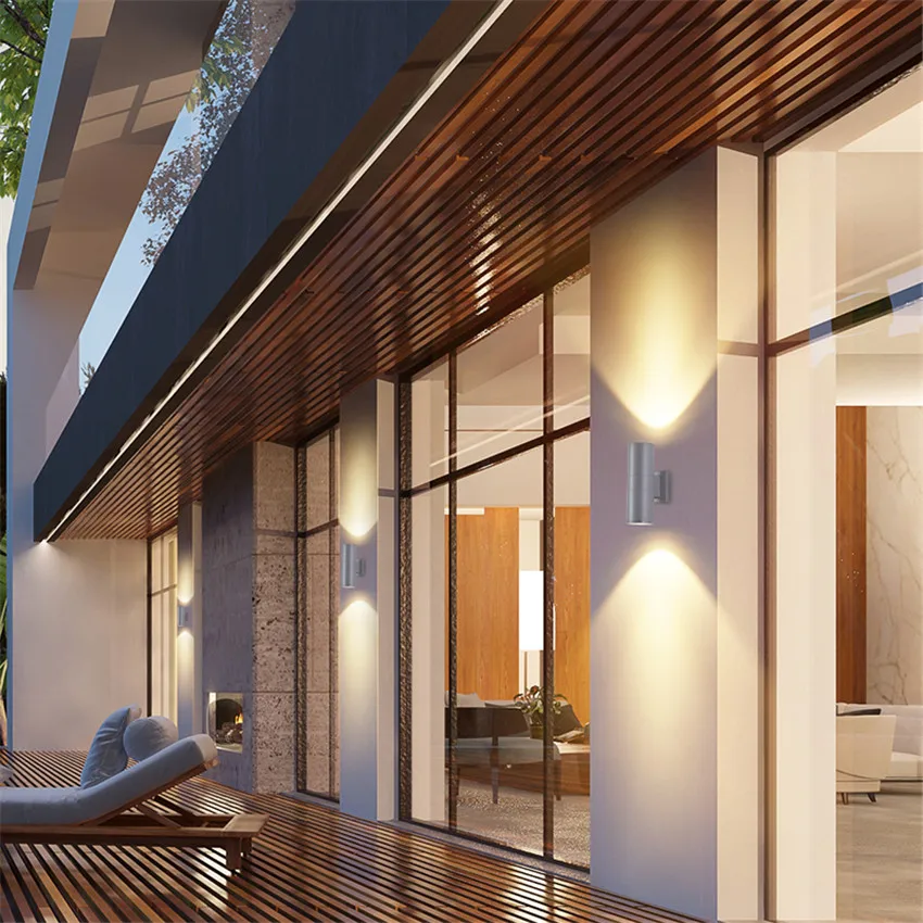 Светодиодный настенный уличный светильник водонепроницаемая лампа для