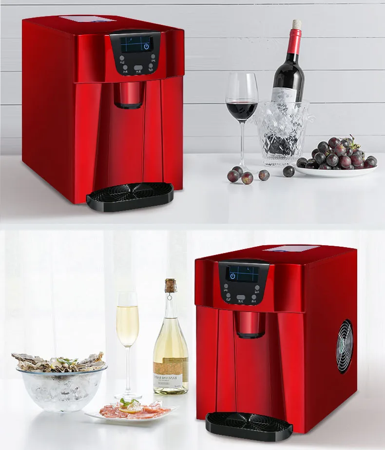 EDTID электрическая автоматическая льдогенератор 15 кг/24 ч цилиндрическая машина для изготовления кубиков