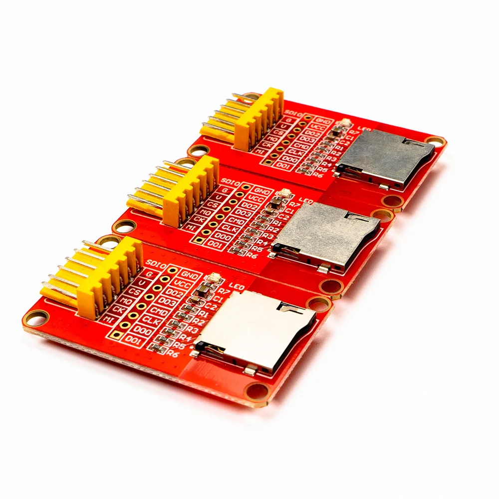 Модуль Micro SD TF Card SPI SDIO для Diy MCU STM32 AVR PIC Arduino Raspberry Pi GPIO | Электронные компоненты и